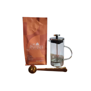 Kit Café Honey + Prensa 350ml + Cuchara con gancho