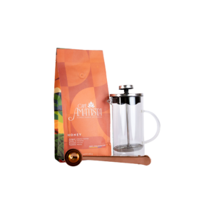 Kit Café Honey + Prensa 350ml + Cuchara con gancho
