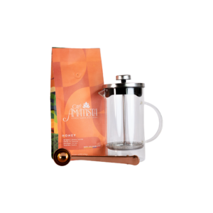 Kit Café Honey + Prensa 600ml + Cuchara con gancho